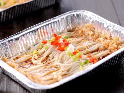 滑县锡纸烤金针菇
